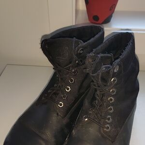 Timberland Black Men's Lace-Up Utility Boots